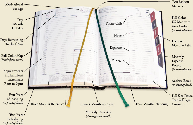 Spiegel Daily Appointment Book Open Spiegel Daily Appointment Book Open